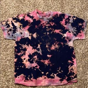 Reverse Tie Dye T-shirt Distressed